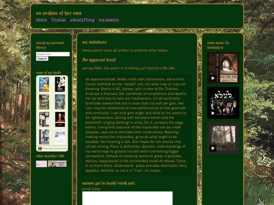 poems/imitations screenshot