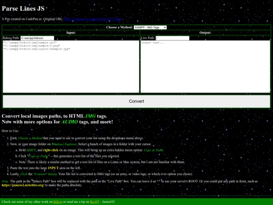 tools/parse-files screenshot