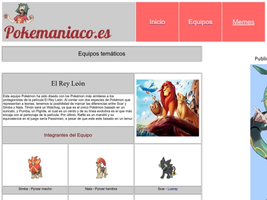 Equipos screenshot