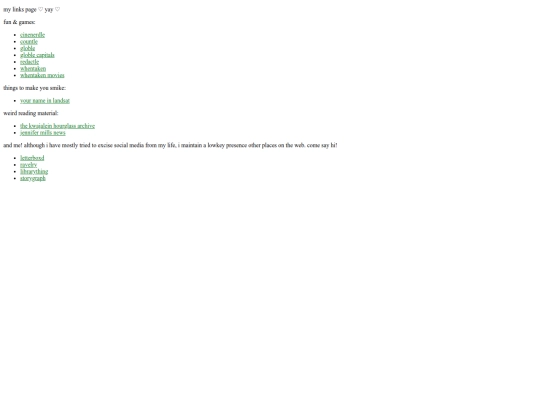 links screenshot