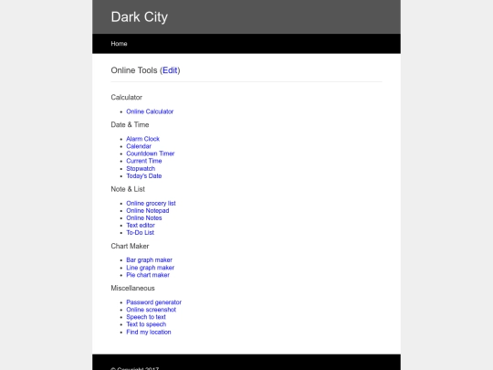 tools screenshot