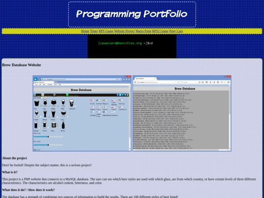 database screenshot