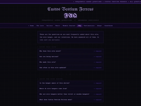 faq screenshot