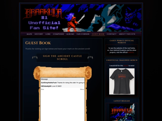 guestbook screenshot