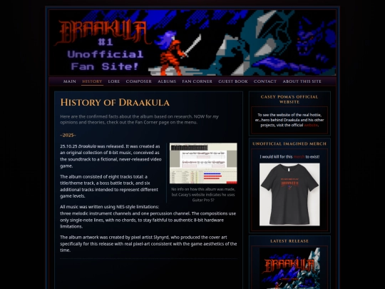 history screenshot
