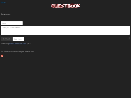 guestbook screenshot