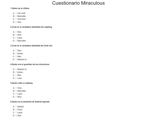 9pm/cuestionario screenshot