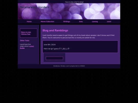 blog screenshot