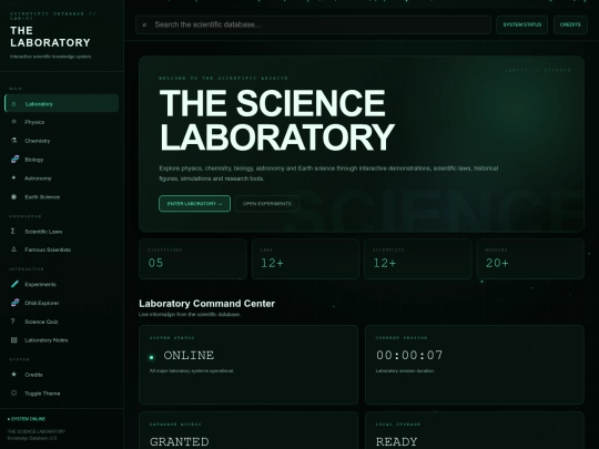 laboratory screenshot