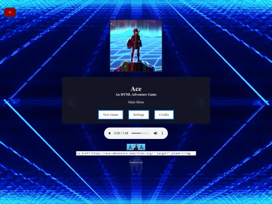 menu screenshot