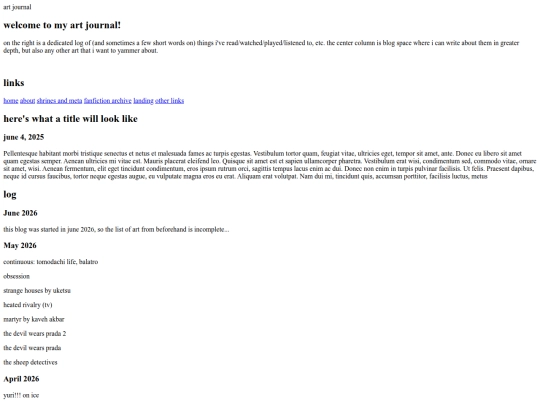 blog screenshot