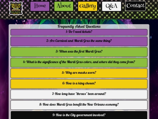 Mardi-Gras/Q&A screenshot