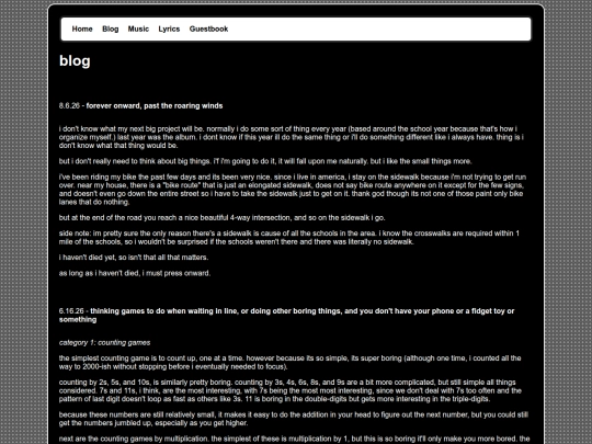 blog screenshot
