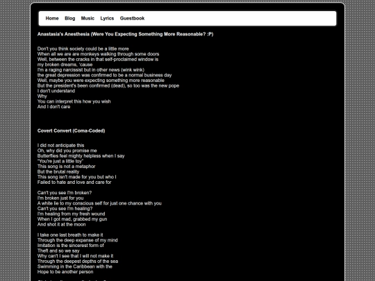 lyrics screenshot