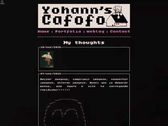 weblog screenshot