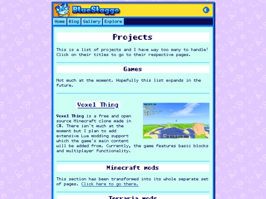 explore/projects screenshot