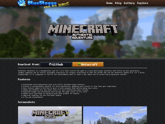 minecraft/authentic-adventure screenshot
