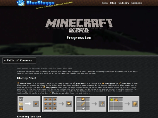 minecraft/authentic-adventure/progression screenshot