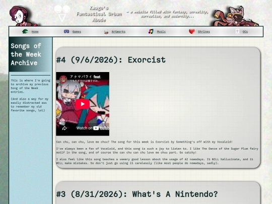 song_of_the_week_archive screenshot