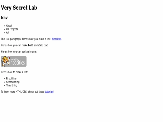 index screenshot
