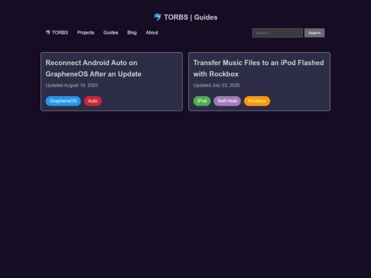 guides screenshot