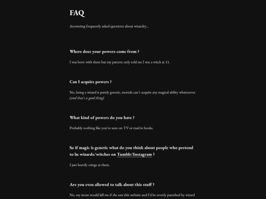 faq screenshot