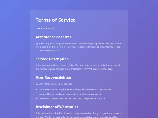 terms screenshot