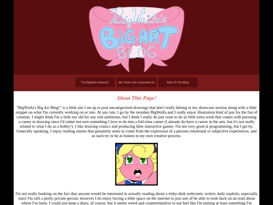 blog/about screenshot