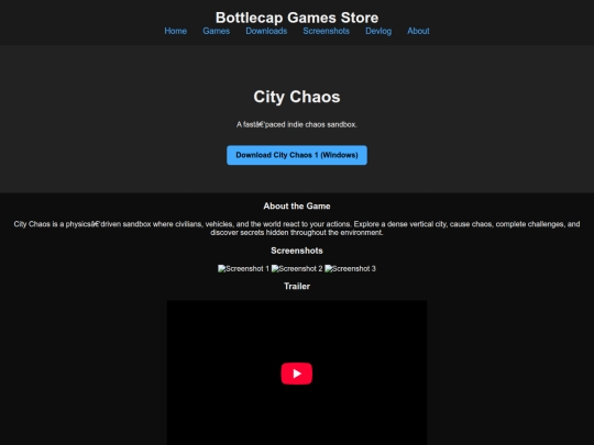 games screenshot