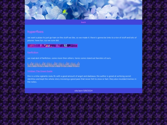 hyperfixes/fanfiction screenshot