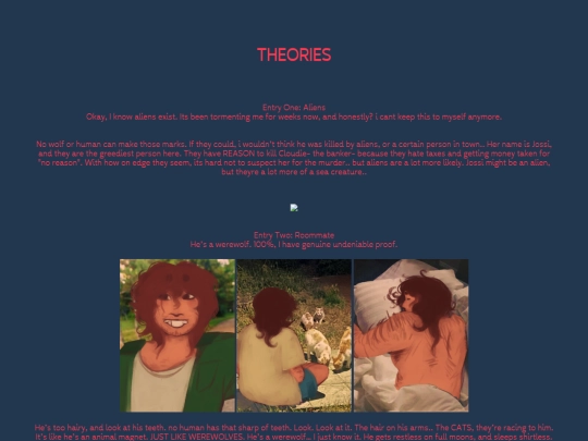 Theories screenshot