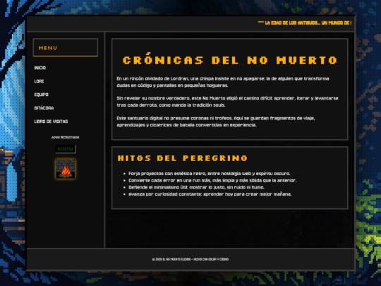 pages/lore screenshot