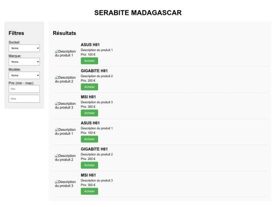 Produit/Produit screenshot