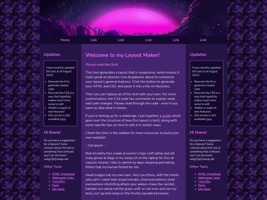 layout screenshot