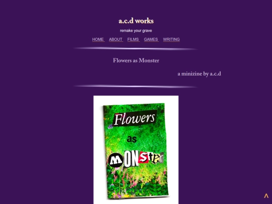 writing/minizines/flowers screenshot