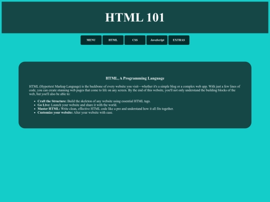 HTML 101 (html guide) screenshot