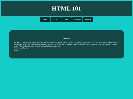 HTML 101 screenshot