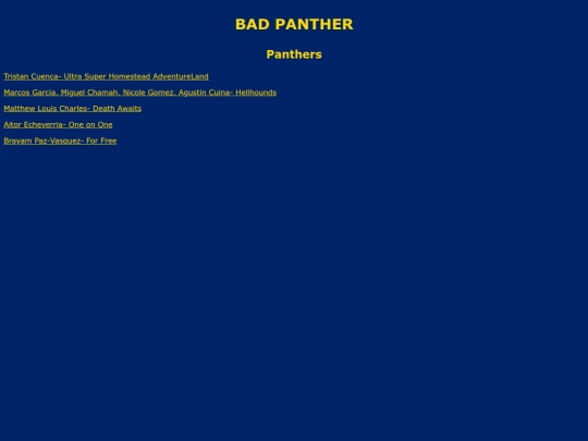 BadPanther screenshot