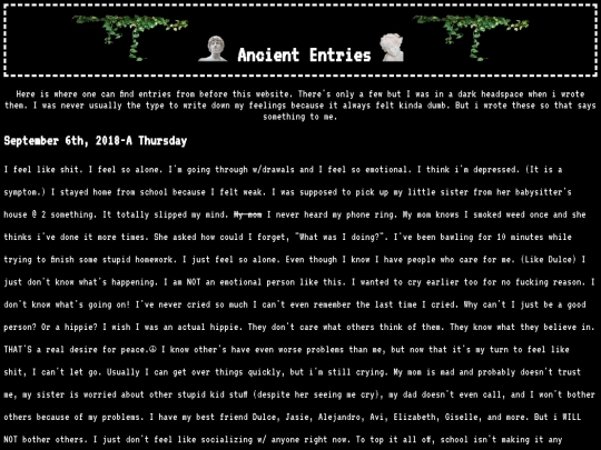 oldentries screenshot