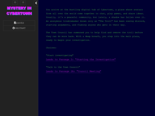 Mystery in Cybertown screenshot