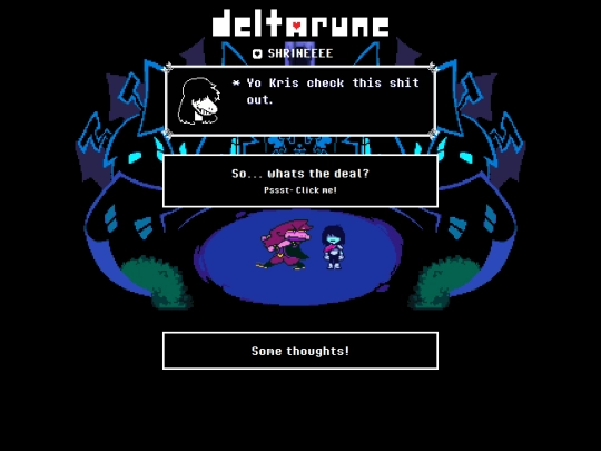 Deltarune Shrine screenshot