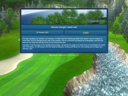 blog/website-changes-rabbit-hole screenshot