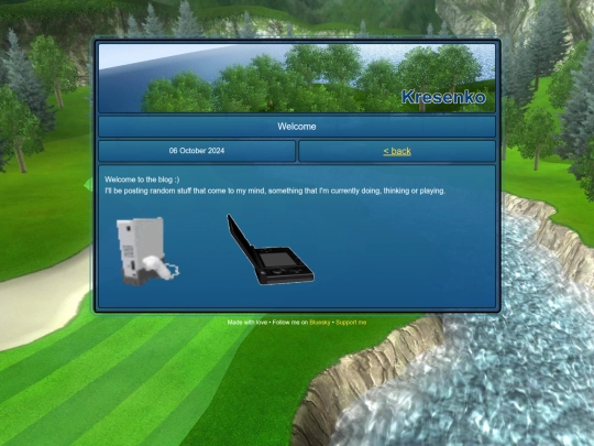 blog/welcome screenshot