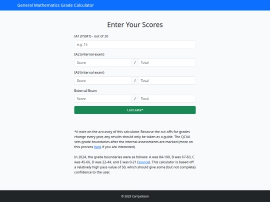 general-math-grade-calculator screenshot