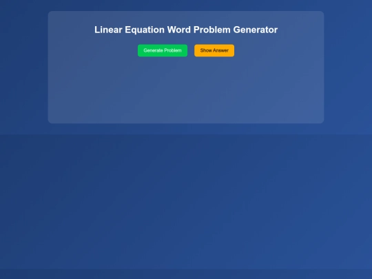 linear-word-problems screenshot