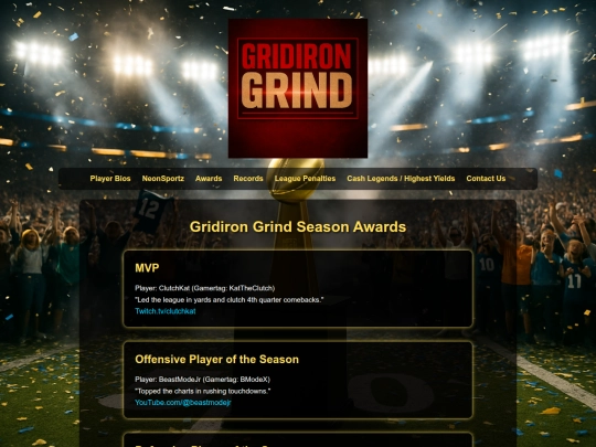 awards_gridiron screenshot