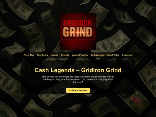 cash_legends_gridiron screenshot