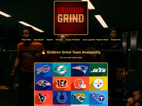 gridiron_teams screenshot