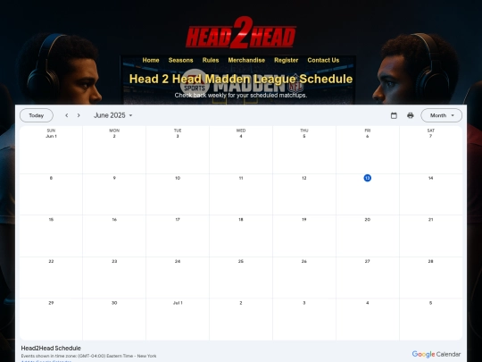schedule screenshot
