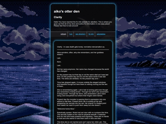 crossovers/crossover-oneshots/clarity screenshot